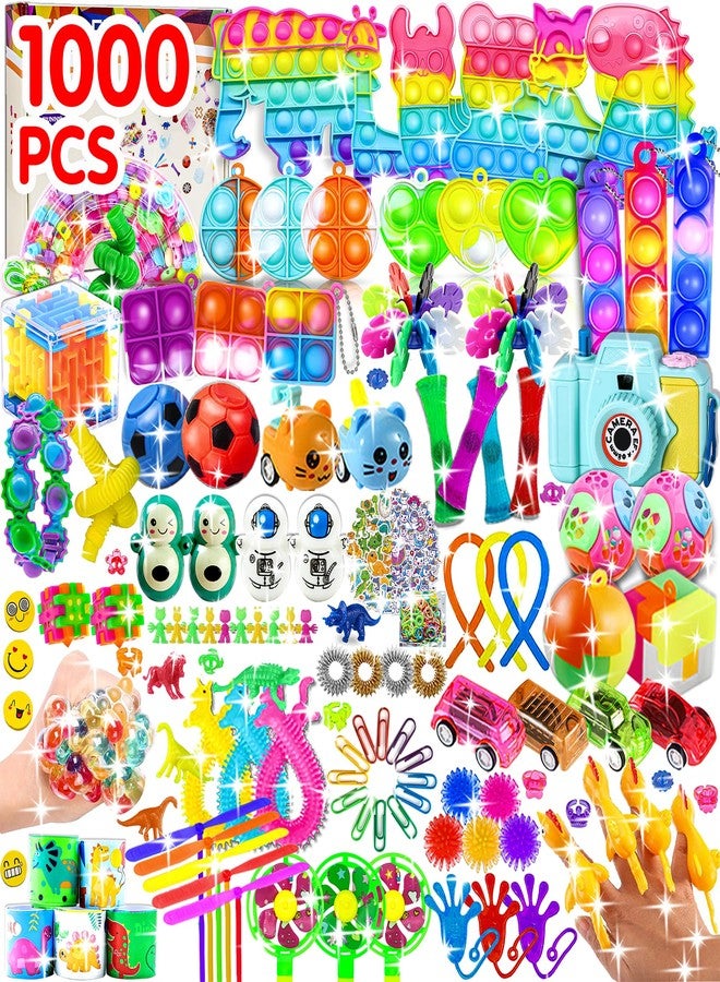 BicMan 1000pcs Party Favors for Kids, Fidget Toys Pack, Birthday Gifts, Classroom Prize Boxes, Treasure Box, Goodie Bag Stuffers,Carnival Prizes, Easter Eggs Fillers - Image 1